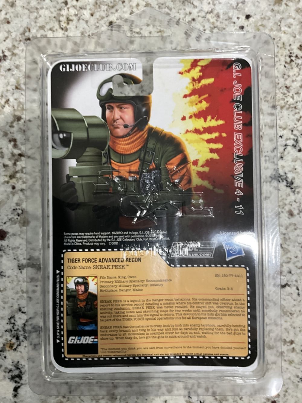 Sneak Peek  (G.i. Joe Collector’s Club Exclusive) action figure collectible - Main Image 2