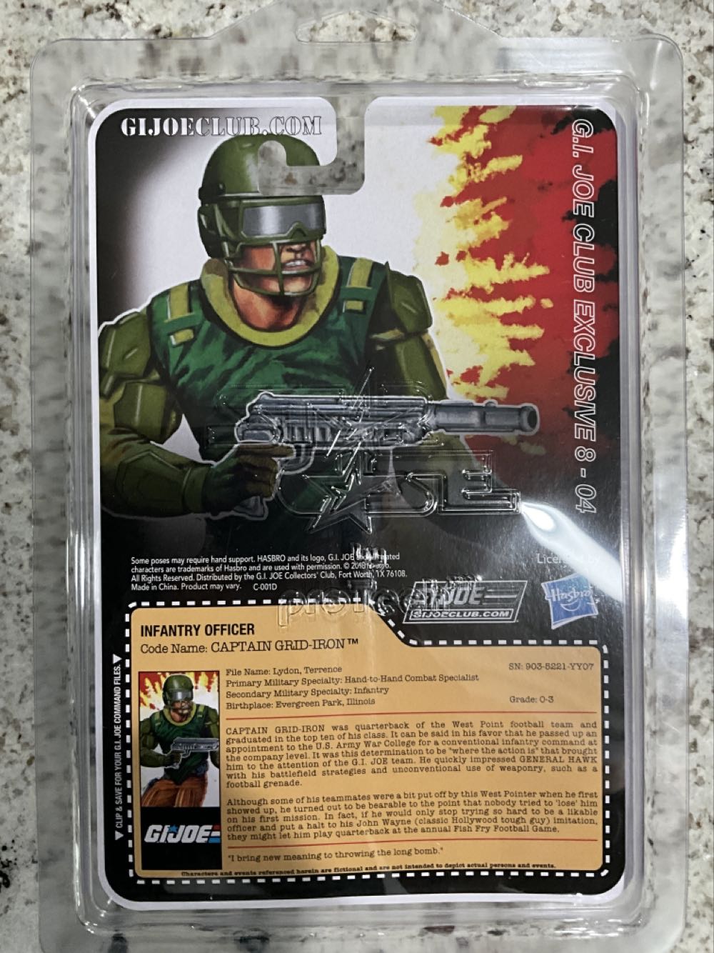 Captain Grid-Iron  (G.i. Joe Collector’s Club Exclusive) action figure collectible - Main Image 2