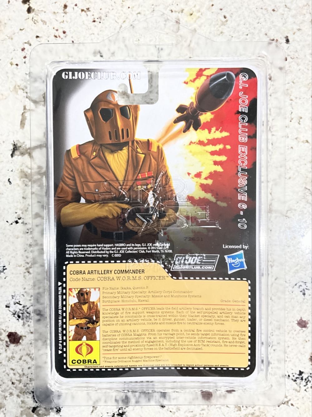 Cobra W.O.R.M.S. Officer  (G.i. Joe Collector’s Club Exclusive) action figure collectible - Main Image 2