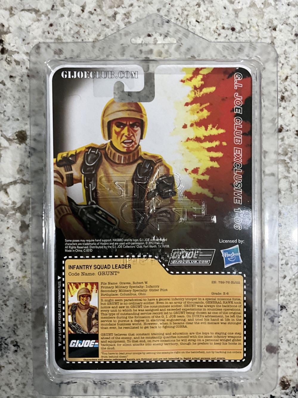 Grunt  (G.i. Joe Collector’s Club Exclusive) action figure collectible - Main Image 2