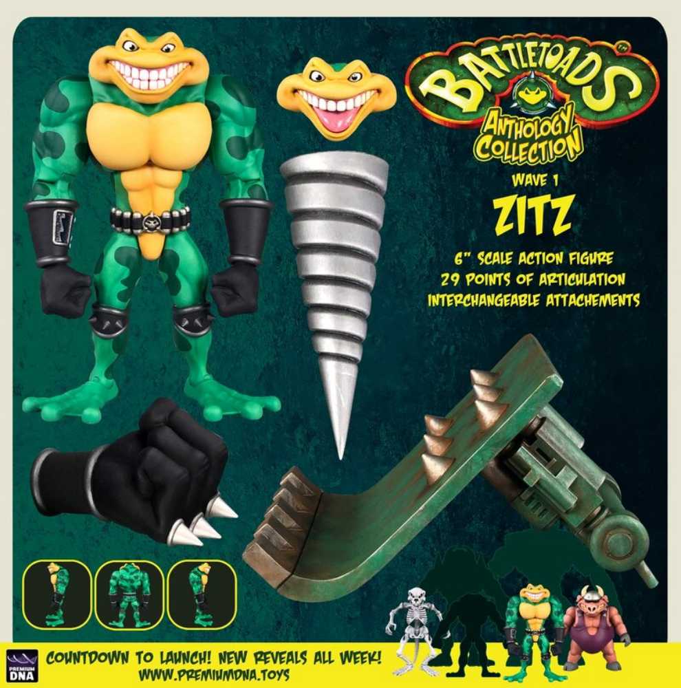 Premium DNA Battletoads Zitz ToyconNJ 2023 Exclusive  - Premium DNA action figure collectible - Main Image 4
