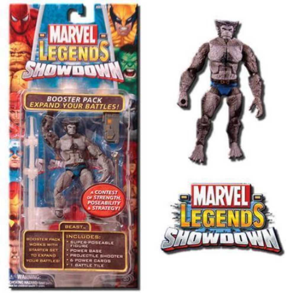 Toybiz Marvel Legends Showdown Booster Pack Moc X Men Beast (Grey Variant)  action figure collectible [Barcode 035112728436] - Main Image 3