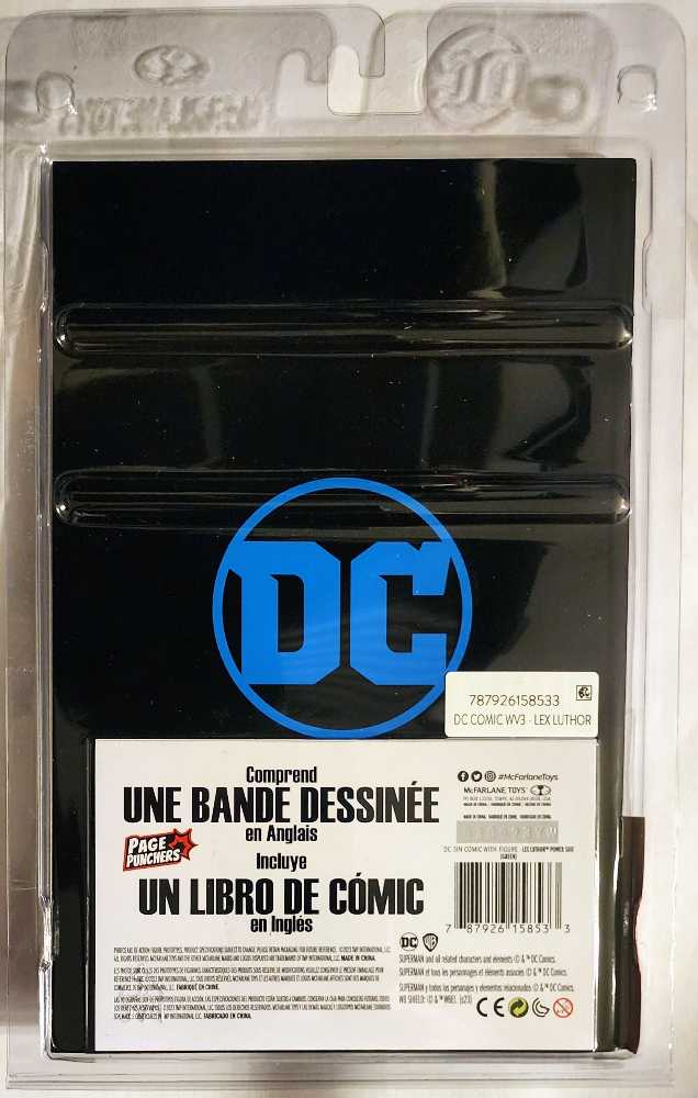 DC Page Punchers (3”) - Lex Luthor - McFarlane Toys (DC Direct) action figure collectible [Barcode 787926158533] - Main Image 2