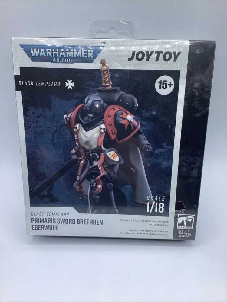 Joytoy Warhammer 40k : Black Templars Primaris Sword Brethren Eberwulf  action figure collectible [Barcode 6973130376502] - Main Image 3