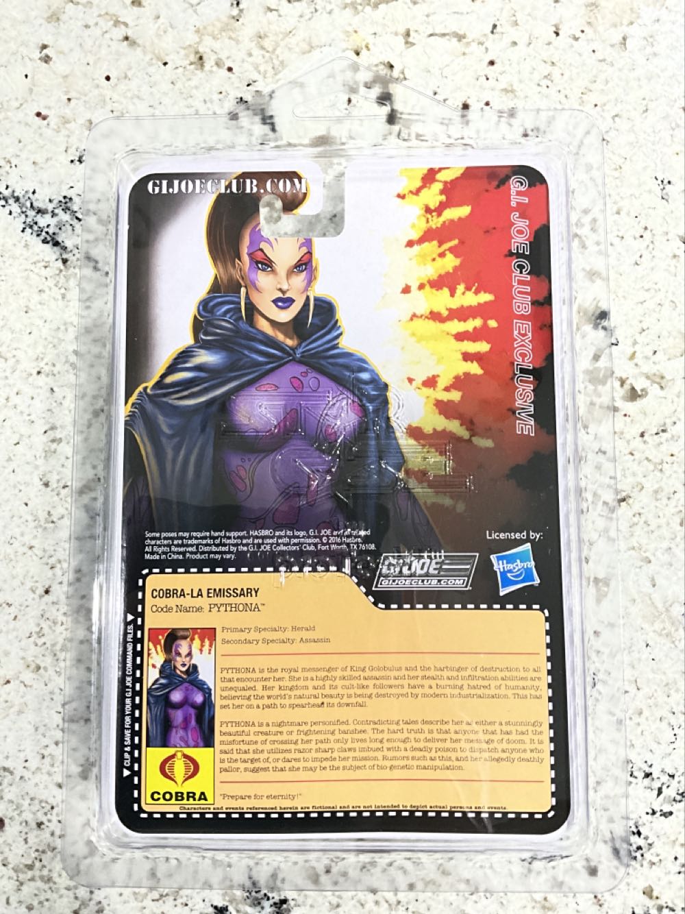 Pythona - Hasbro - G.I. Joe (GI Joe Collector’s Club) action figure collectible - Main Image 2