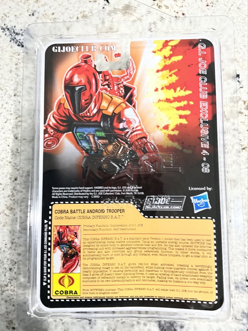Cobra Inferno B.A.T.  (G.i. Joe Collector’s Club Exclusive) action figure collectible - Main Image 2