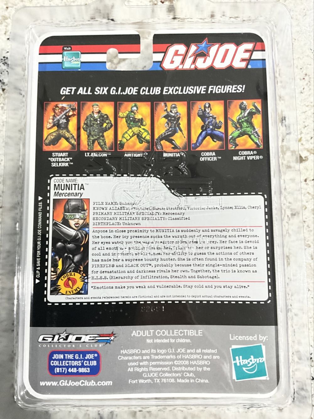 Munitia  (G.i. Joe Collector’s Club Exclusive) action figure collectible - Main Image 2