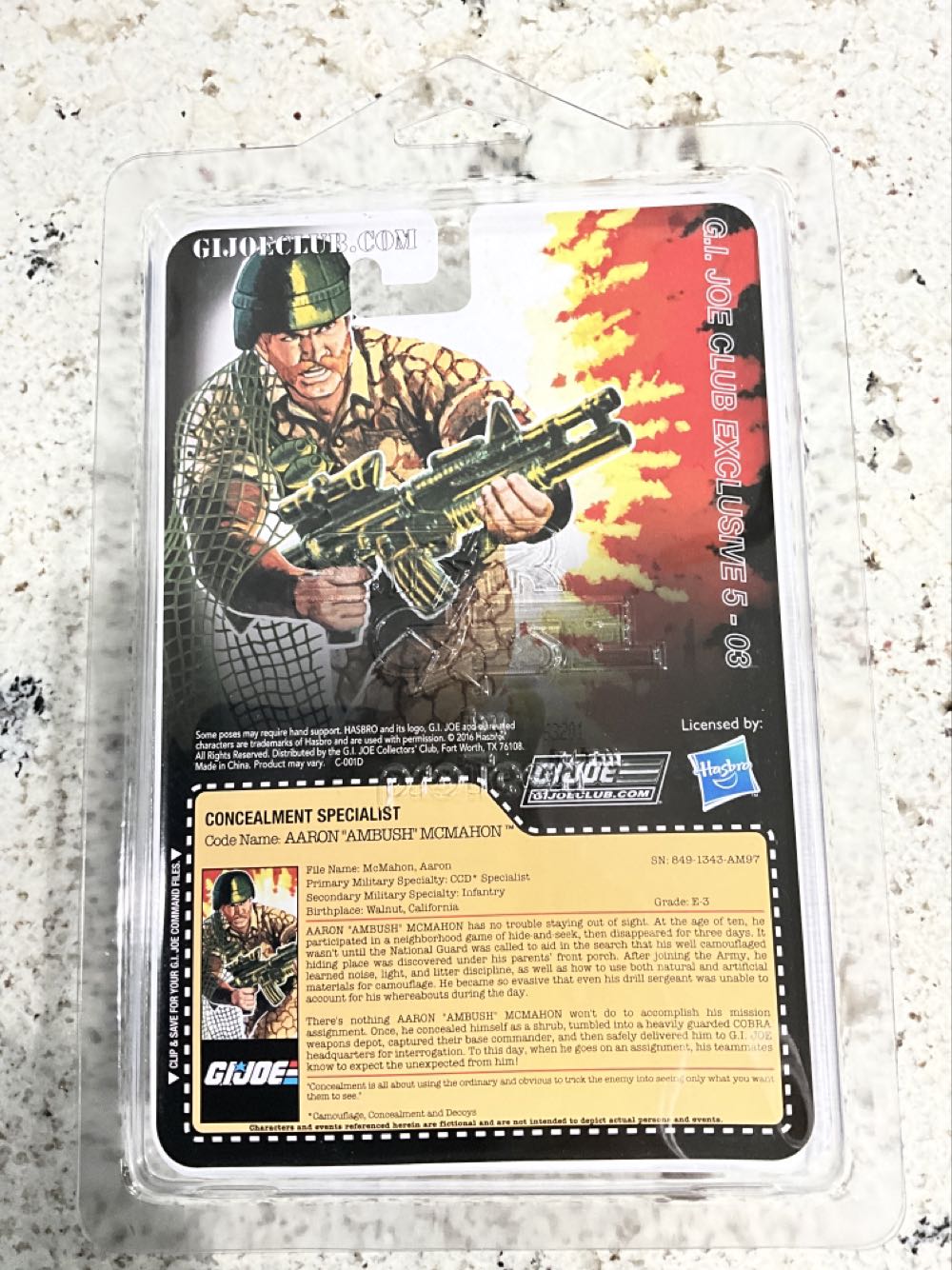 Aaron “Ambush” McMahon  (G.i. Joe Collector’s Club Exclusive) action figure collectible - Main Image 2