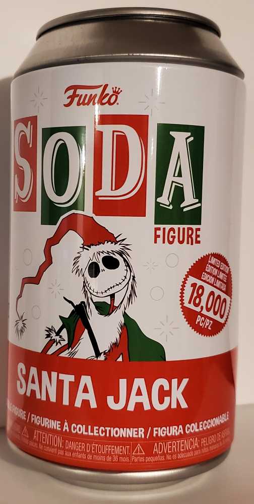 SODA Santa Jack - Disney: The Nightmare Before Christmas  - Funko (Funko Vinyl SODA) action figure collectible [Barcode 889698659819] - Main Image 2
