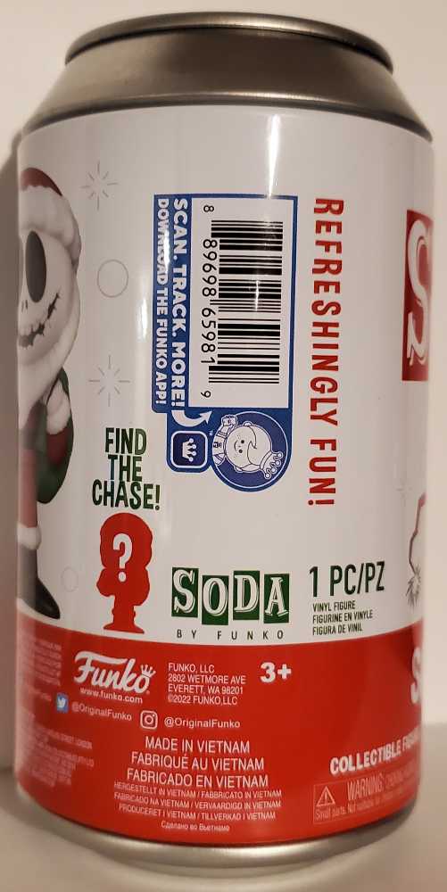 SODA Santa Jack - Disney: The Nightmare Before Christmas  - Funko (Funko Vinyl SODA) action figure collectible [Barcode 889698659819] - Main Image 3