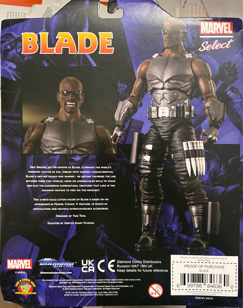 Blade - Marvel Select - Diamond Select (Marvel Comics) action figure collectible [Barcode 699788846360] - Main Image 3