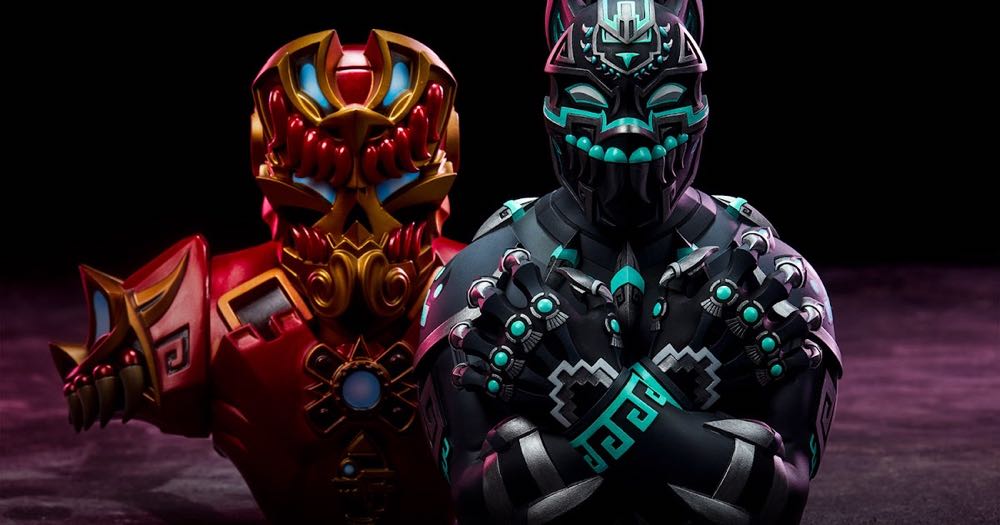 Black Panther. Untruly Industries. Urban Aztec. Marvel - Unruly Industries (Marvel Urban Aztec) action figure collectible [Barcode 747720259874] - Main Image 4