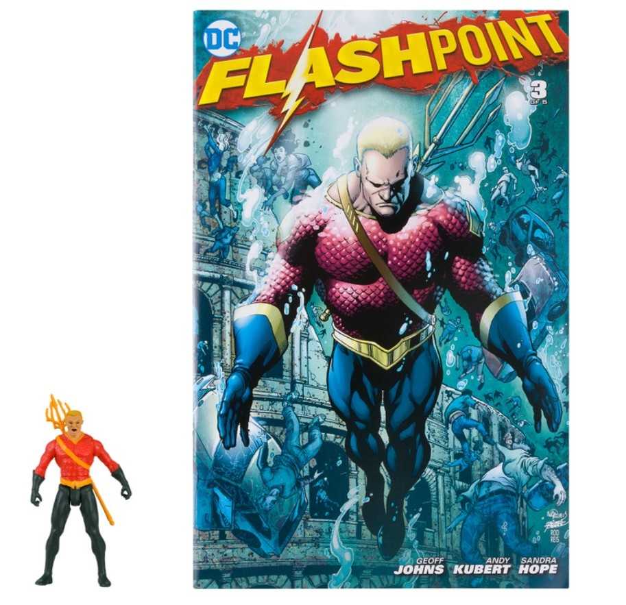 Flashpoint Aquaman - McFarlane (DC Direct Page Punchers 3.75”) action figure collectible [Barcode 787926158526] - Main Image 3
