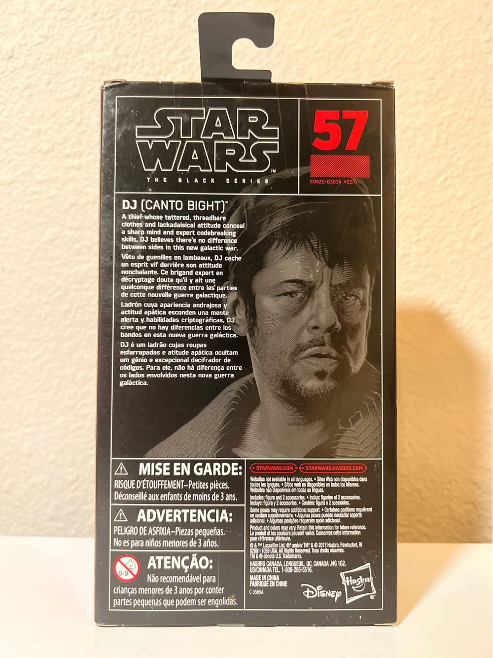 #57 DJ (Canto Bight) - Disney / Hasbro (Star Wars: The Black Series) action figure collectible - Main Image 2