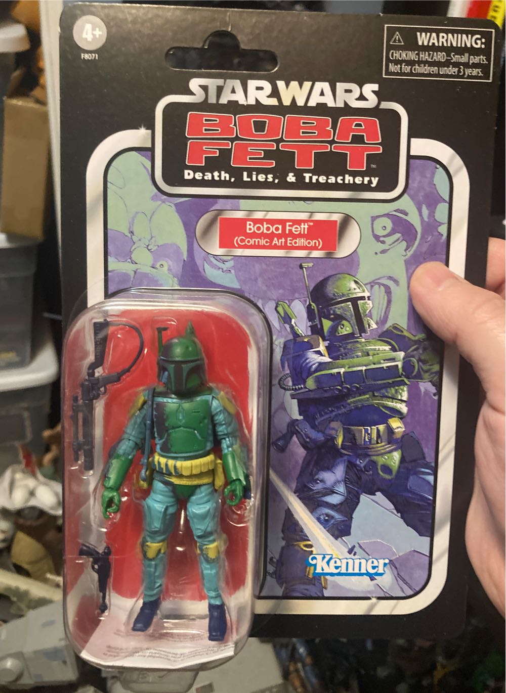 Boba Fett (Comic Art Edition) - Disney/ Hasbro (Vintage Collection 3.75” 2018- Now: Exclusive) action figure collectible [Barcode 5010996166555] - Main Image 4