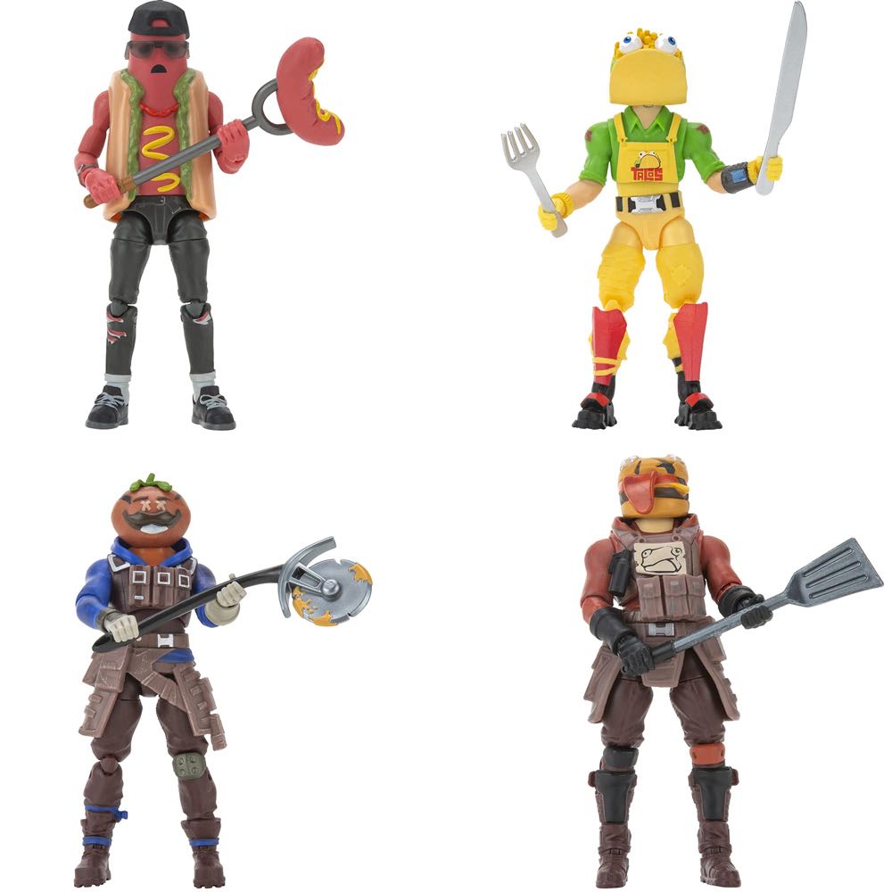 Fortnite Squad Mode Tomatotown Legends 4-Figure Pack, Series 6 - Jazwares (Fortnite: Squad Mode) action figure collectible - Main Image 2