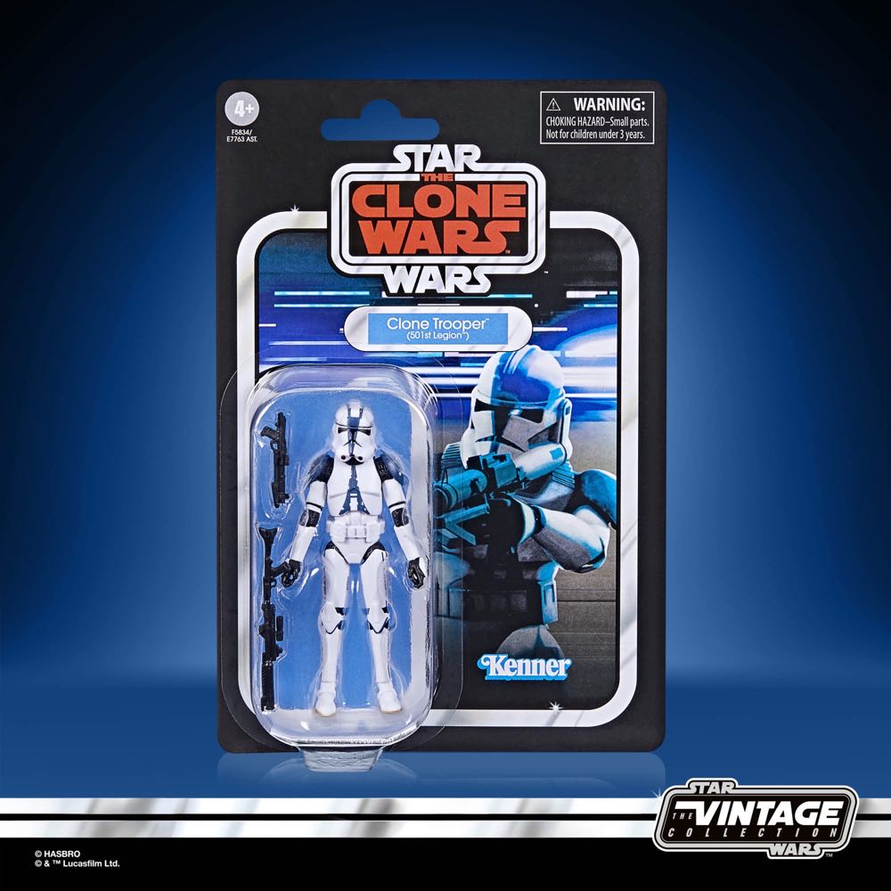 Star Wars: Clone Trooper (501st Legion) (VC240) - Kenner/Hasbro (Star Wars: The Vintage Collection: The Clone Wars) action figure collectible - Main Image 2