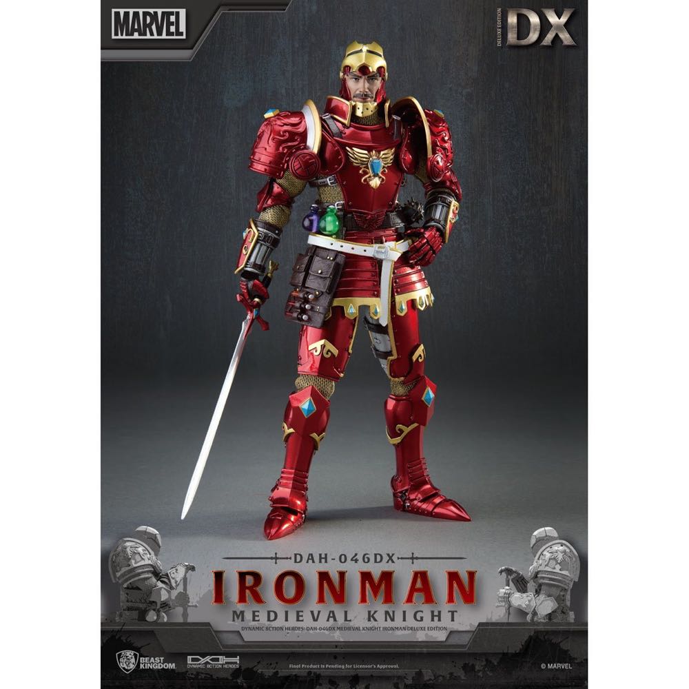 Marvel Comics Medieval Knight Iron Man Deluxe - Beast Kingdom (Iron Man) action figure collectible [Barcode 4711061159922] - Main Image 2