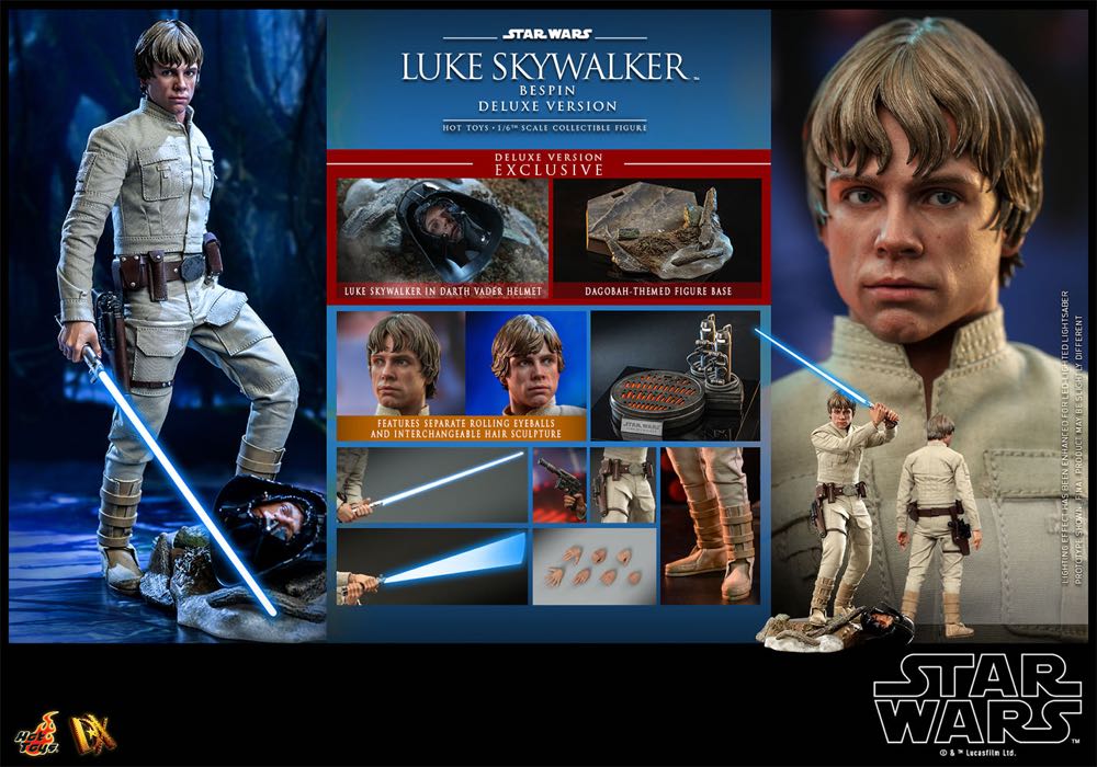 Hot Toys DX 025 Star Wars: Empire Strikes Back Luke Skywalker (Deluxe) - Hot Toys (Luke Skywalker) action figure collectible - Main Image 2