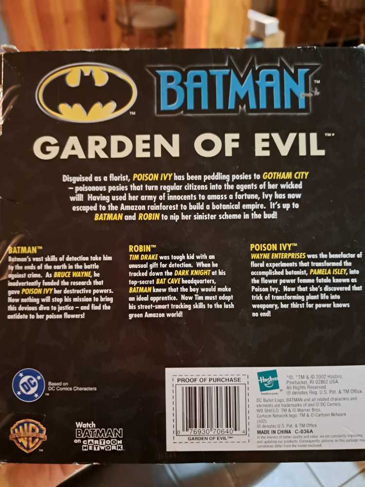 Evil Batman And Robin Vs Poison Ivy 3 Pack Set Batman Garden Of Evil Set 3 & New Vs. Hasbro Toy - Hasbro (Batman) action figure collectible [Barcode 076930706404] - Main Image 2