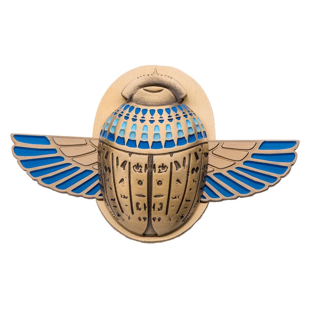 Salestone Moon Knight - Crescent Blade and Scarab Compass Pin Replica 5366 Of 10,000 GameStop Exclusive  - Salesone (Prop Replica) action figure collectible [Barcode 810039219836] - Main Image 4