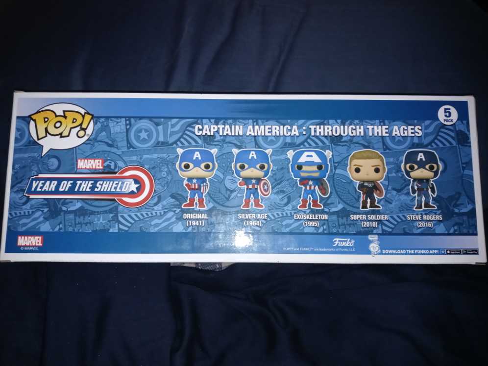 Captain America Through The Ages 5 Pack - Funko (Marvel Year of the Sheild) (Marvel Year of the Sheild) action figure collectible [Barcode 889698554824] - Main Image 2