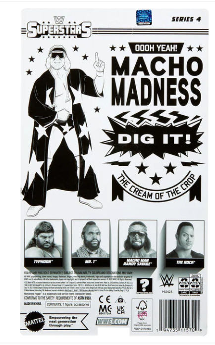 Superstars Series #4 - Mattel Superstars (Macho Man Randy Savage) action figure collectible - Main Image 2