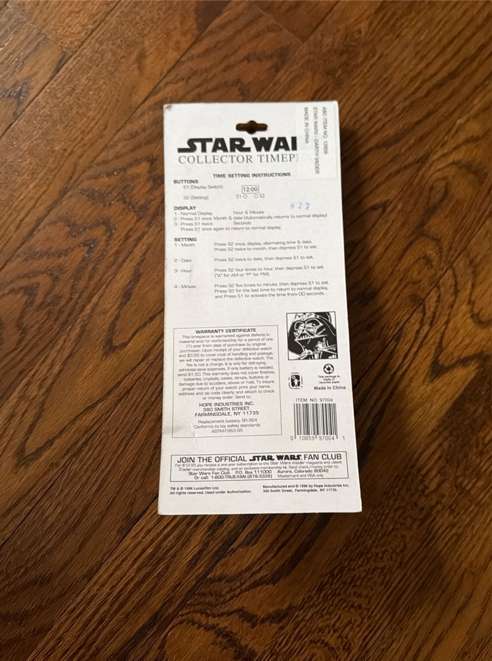 Wars Vintage Star Wars Hope Collector Timepiece Wrist Watch Brand New Boba Fett Darth Vader R2  action figure collectible [Barcode 010859970041] - Main Image 4