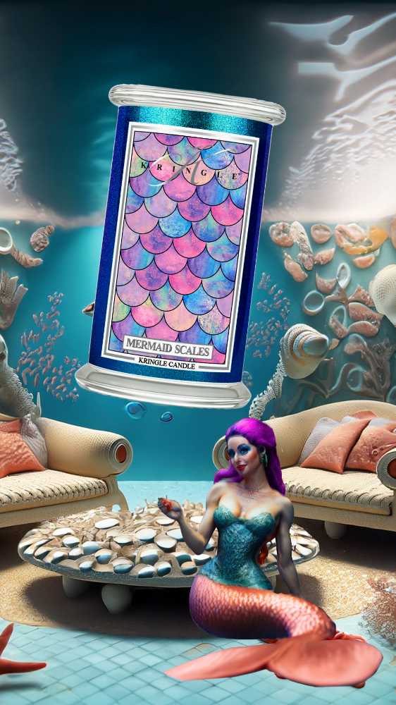 CANDLE: Enchanted Kringle Mermaid Scales 2023 - Kringle Candle (Enchanted Candles) action figure collectible [Barcode 846853083285] - Main Image 4