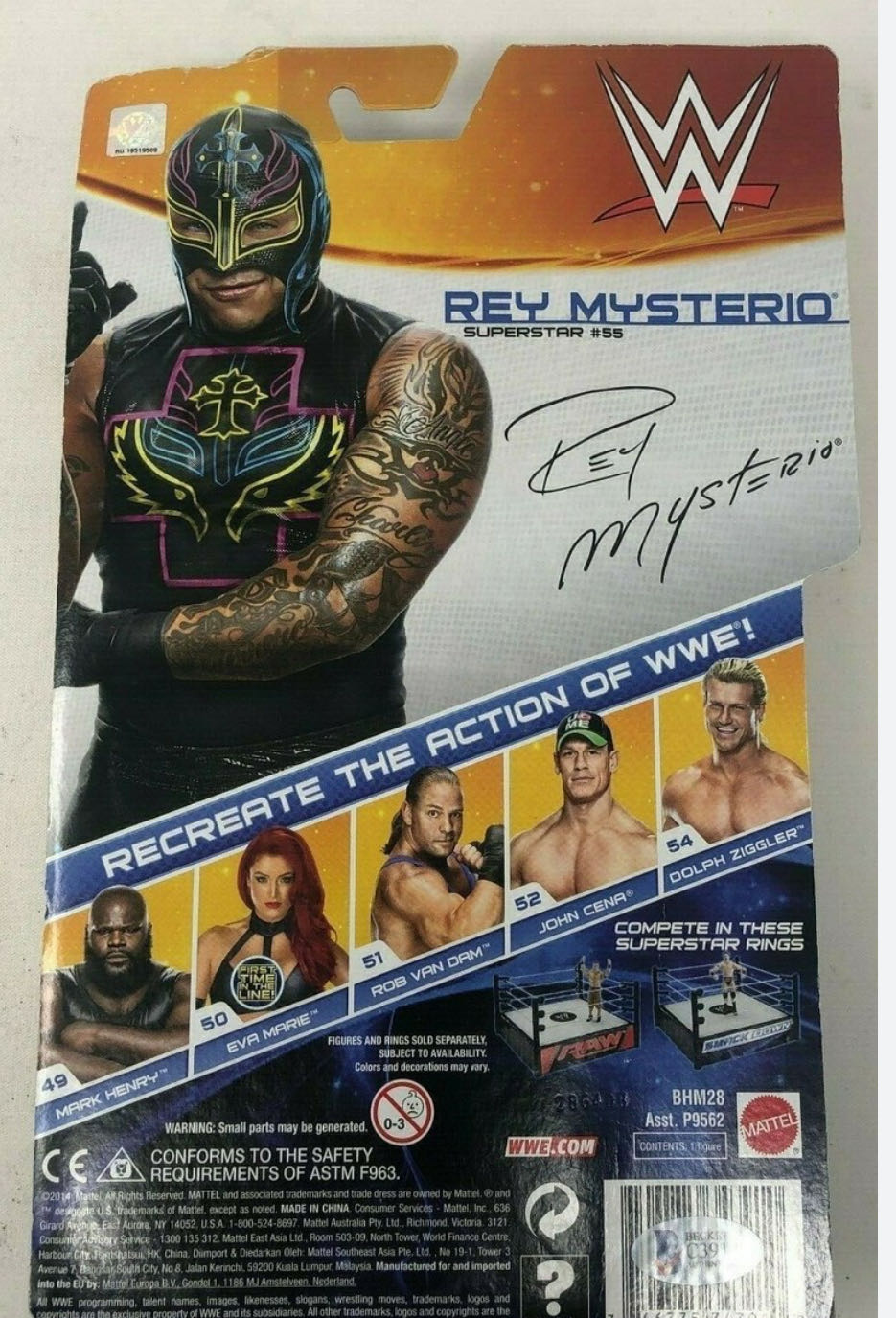 Rey Mysterio - WWE Mattel (WWE Basic (2014) Series 43) action figure collectible - Main Image 2