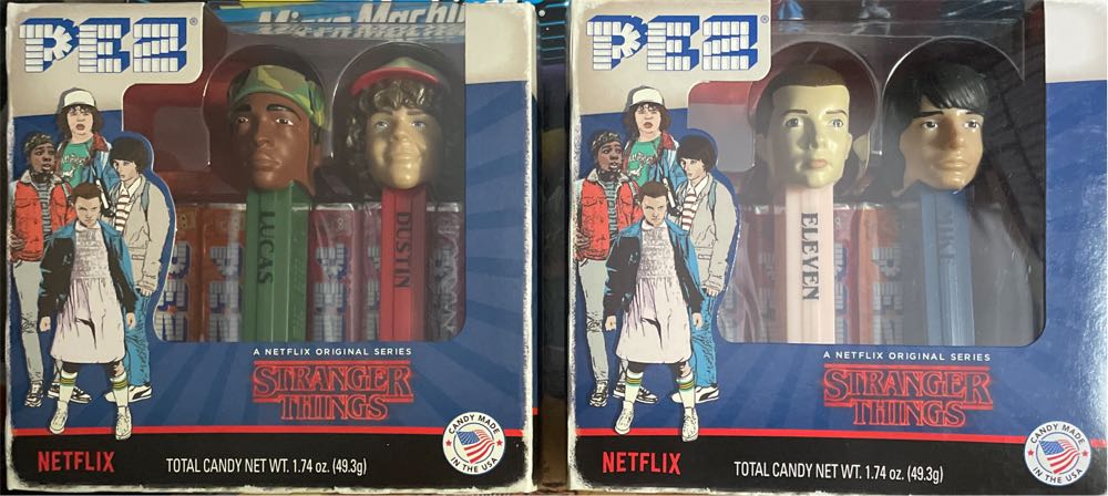 Eleven And Mike, Lucas And Dustin PEZ Dispensers - PEZ (Stranger Things) action figure collectible [Barcode 073621012134] - Main Image 2
