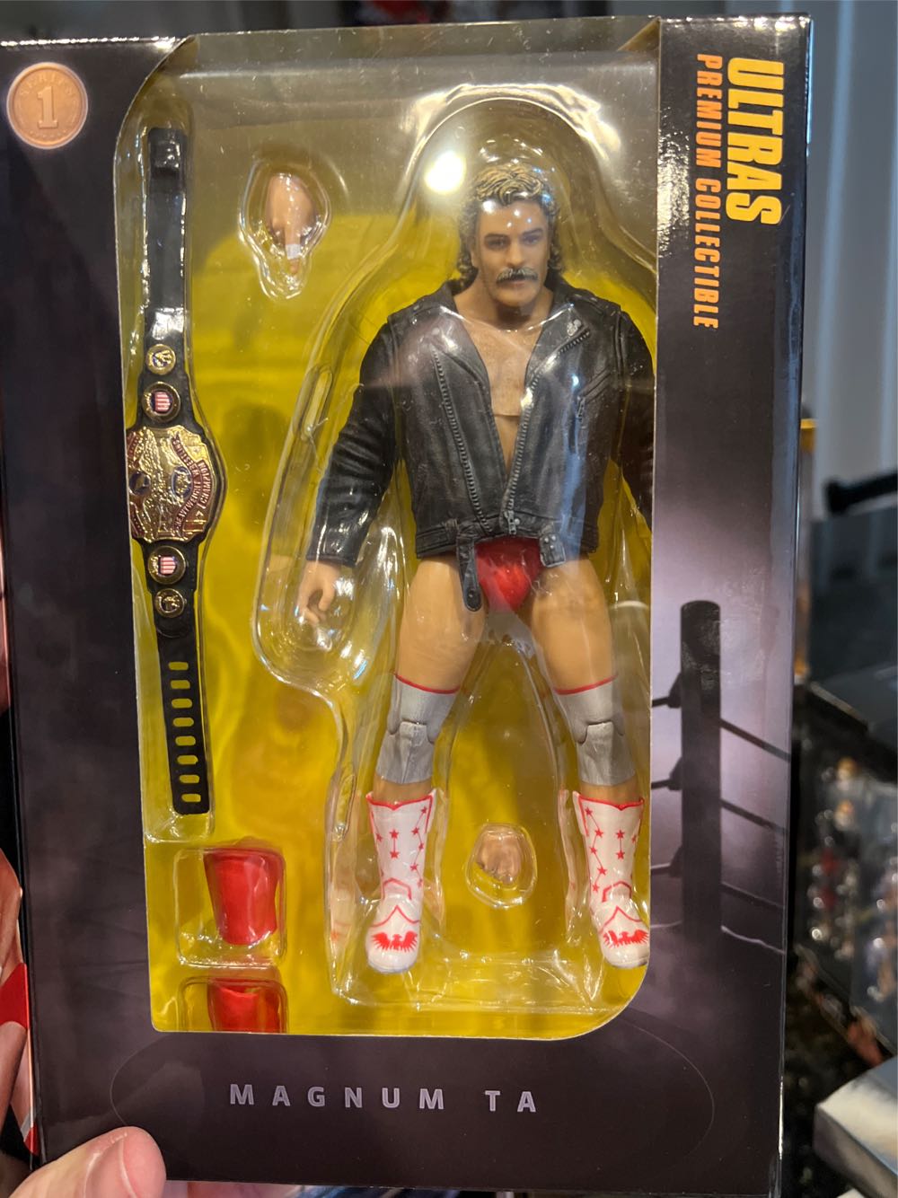 Magnum T.A. - Powertown (Powertown Wrestling Ultras) action figure collectible [Barcode 860009599956] - Main Image 2