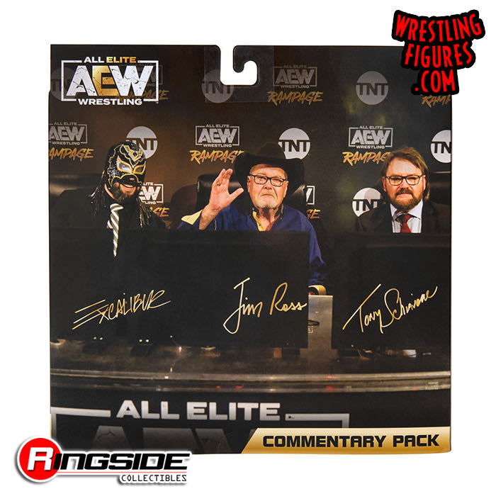 AEW Commentary Pack - Jazwares (AEW Unrivaled) action figure collectible [Barcode 191726485872] - Main Image 2