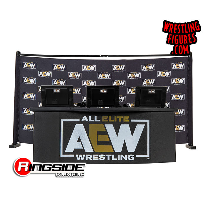 AEW Commentary Pack - Jazwares (AEW Unrivaled) action figure collectible [Barcode 191726485872] - Main Image 3