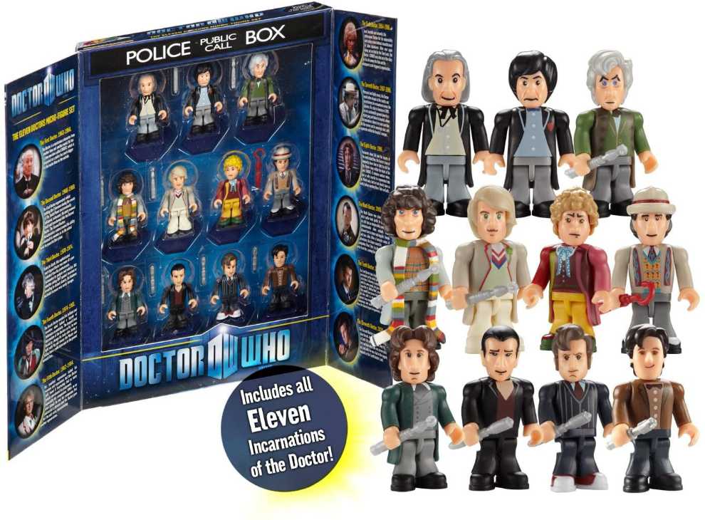 The Eleven Doctors 50th Anniversary Set Who Character Micro Dr Building Doctor 11 Bbc - Character Options (Doctor Who) action figure collectible [Barcode 5029736048099] - Main Image 4