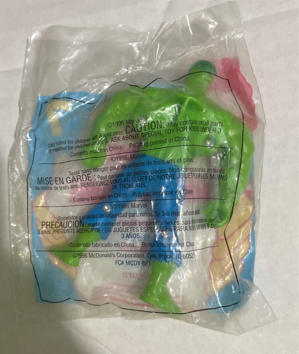 Marvel Super-Heros: Hulk Figurine - McDonalds (MARVEL) action figure collectible - Main Image 2