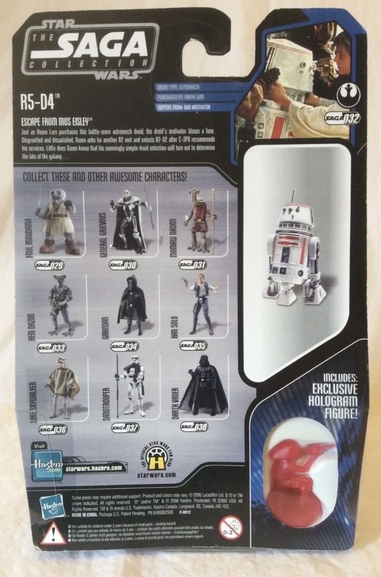 R5-D4 TSC - SAGA032 - Hasbro (Star Wars Episode IV: A New Hope) action figure collectible - Main Image 2