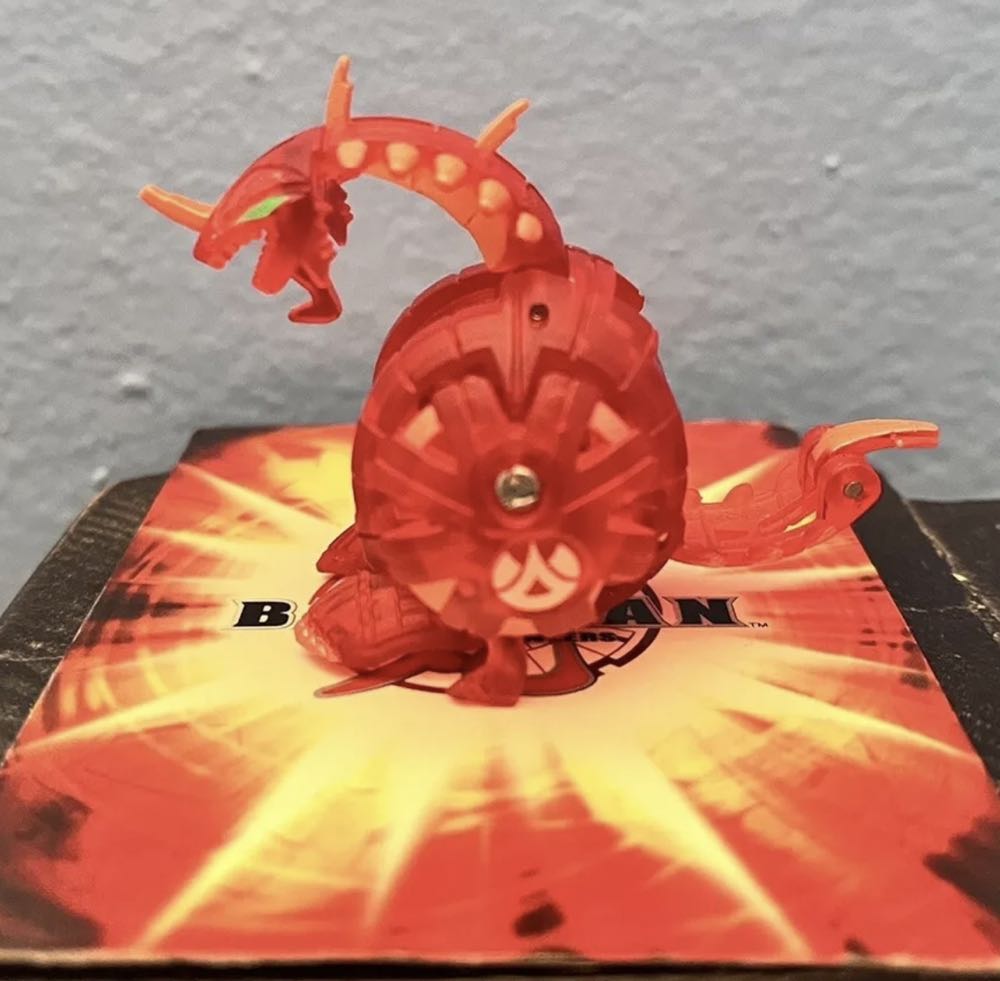 Bakugan Single Head Hydranoid Pyrus Translucent 530G-Power Battle Brawlers  action figure collectible - Main Image 3