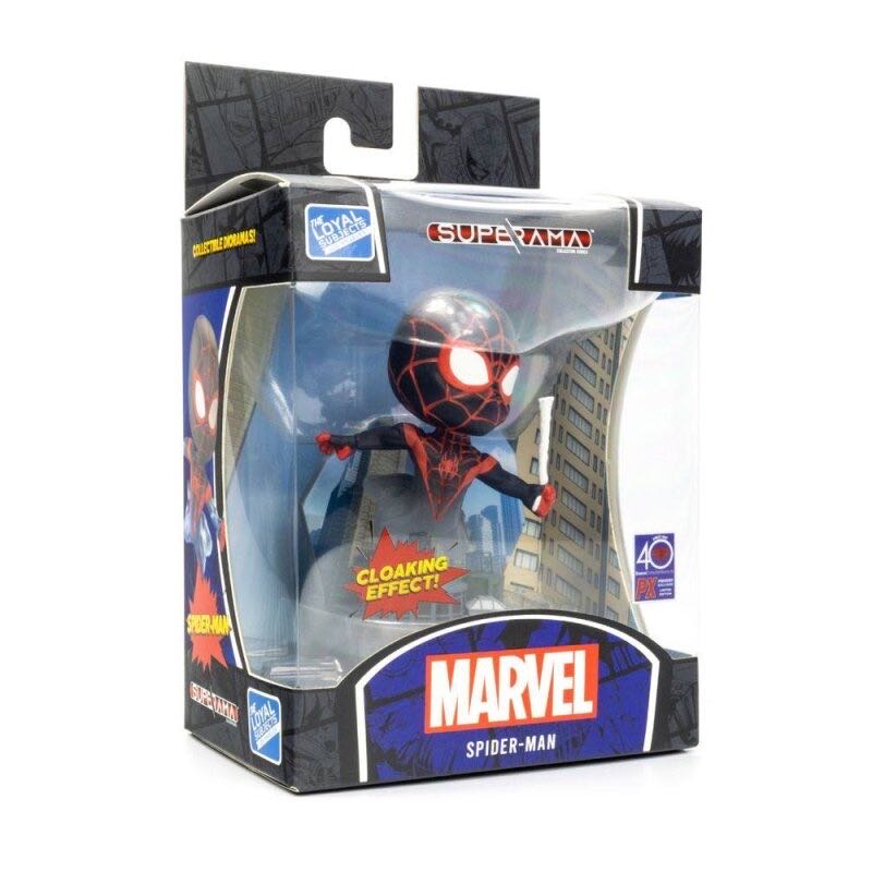 Spider-man: Miles Morales Cloaking Px Marvel Superama Figure Diorama - The Loyal Subjects: Los Angeles (Marvel Spider Man Into The Spiderverse) action figure collectible [Barcode 850039772450] - Main Image 3
