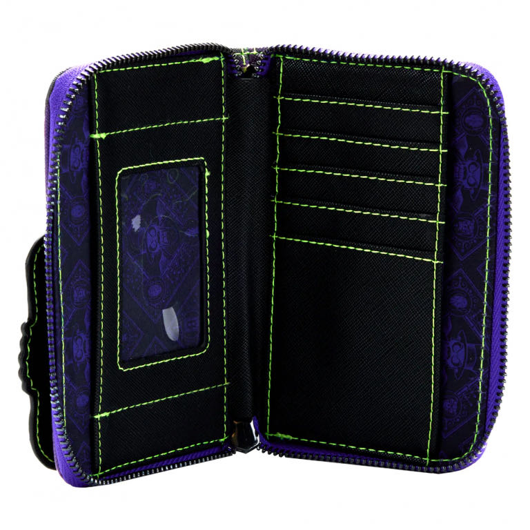 Disney The Princess And The Frog Dr. Facilier Glow In The Dark Zip Around Wallet - Loungefly (Disney Villians) action figure collectible [Barcode 671803408364] - Main Image 3