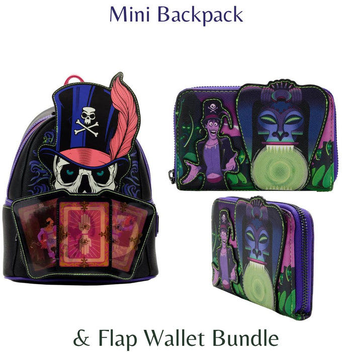 Disney The Princess And The Frog Dr. Facilier Glow In The Dark Zip Around Wallet - Loungefly (Disney Villians) action figure collectible [Barcode 671803408364] - Main Image 4