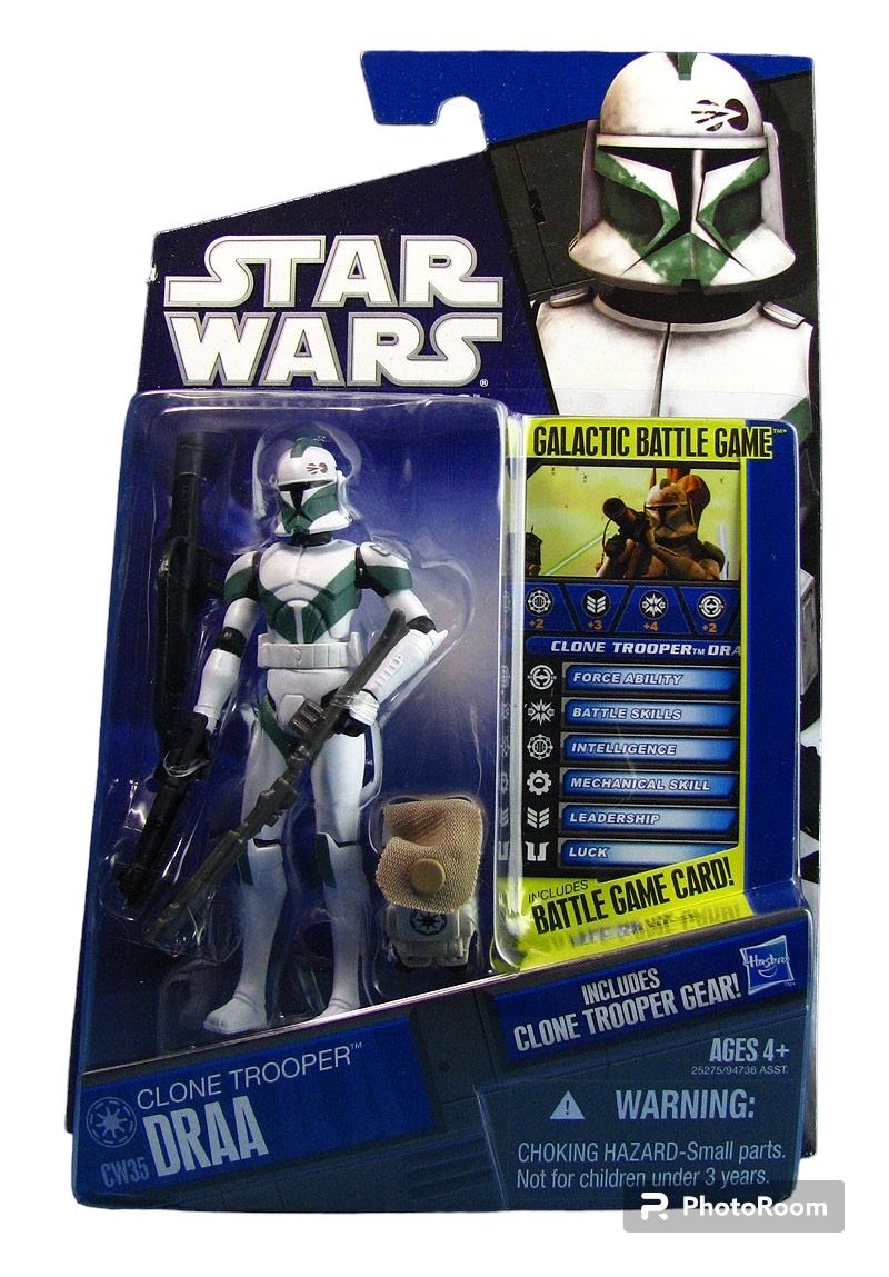 Star Wars: Clone Trooper Draa (CW35) - Hasbro (Star Wars: The Clone Wars) action figure collectible - Main Image 2