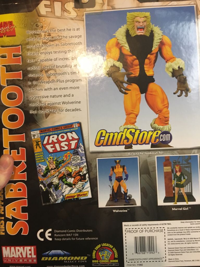 First Appearance Sabretooth - Diamond Select Toys (Marvel Selcet) action figure collectible [Barcode 699788719923] - Main Image 2