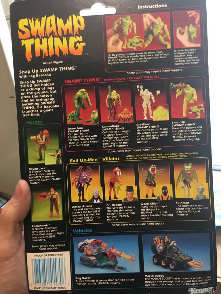 Snap Up Swamp Thing - Kenner (Swamp Thing) action figure collectible - Main Image 2