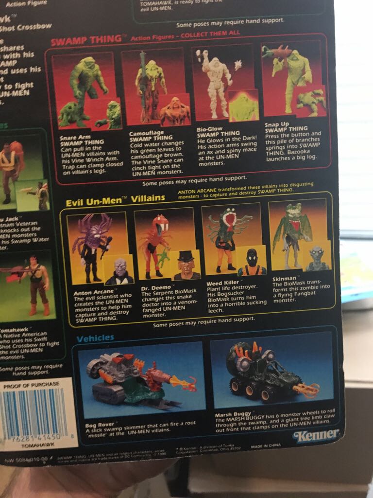 Tomahawk - Kenner (Swamp Thing) action figure collectible - Main Image 2