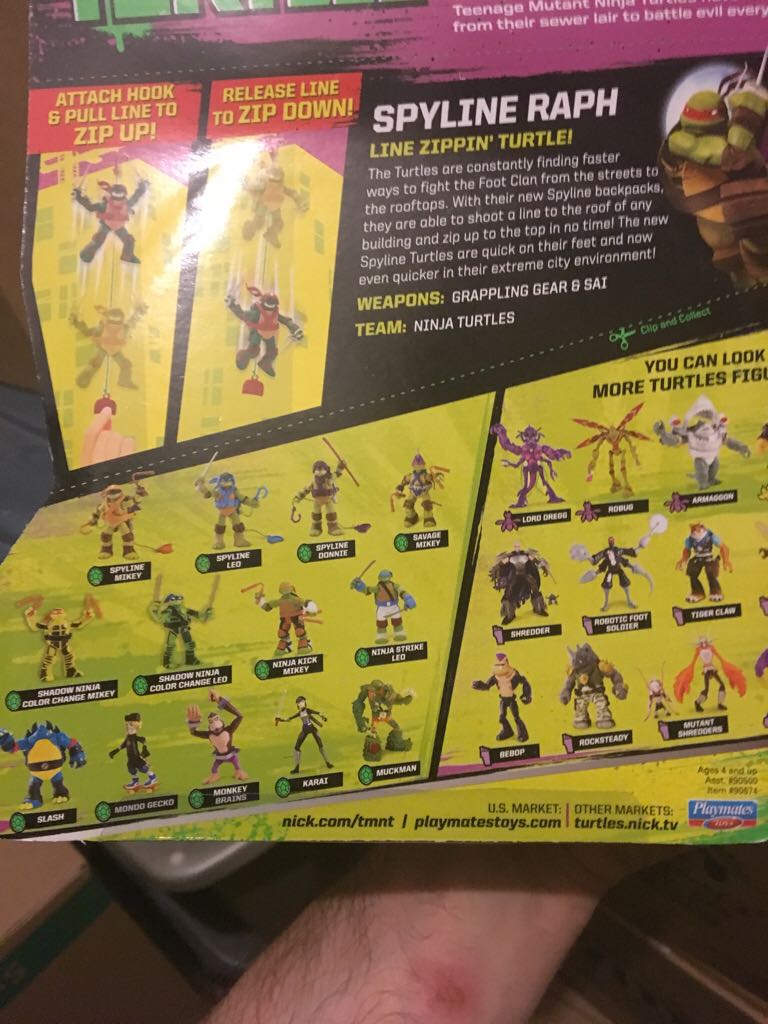 Spyline Ralph - Playmates (2012 Nickelodean TMNT) action figure collectible [Barcode 043377904243] - Main Image 2