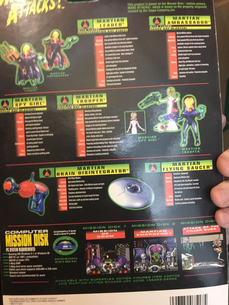 Martian Spy Girl - Trendmasters (Mars Attacks) action figure collectible [Barcode 096882075175] - Main Image 2