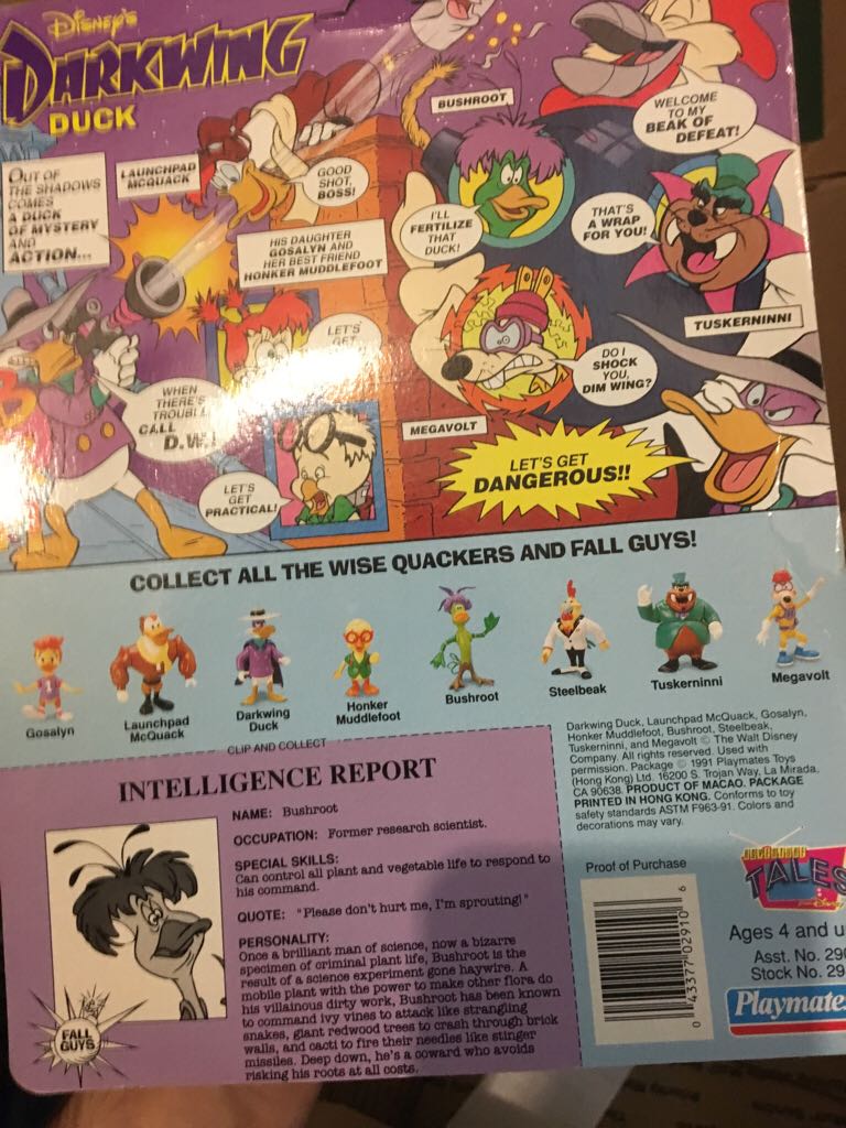 Bushroot - Playmates (Disney’s Darkwing Duck) action figure collectible [Barcode 043377029106] - Main Image 2