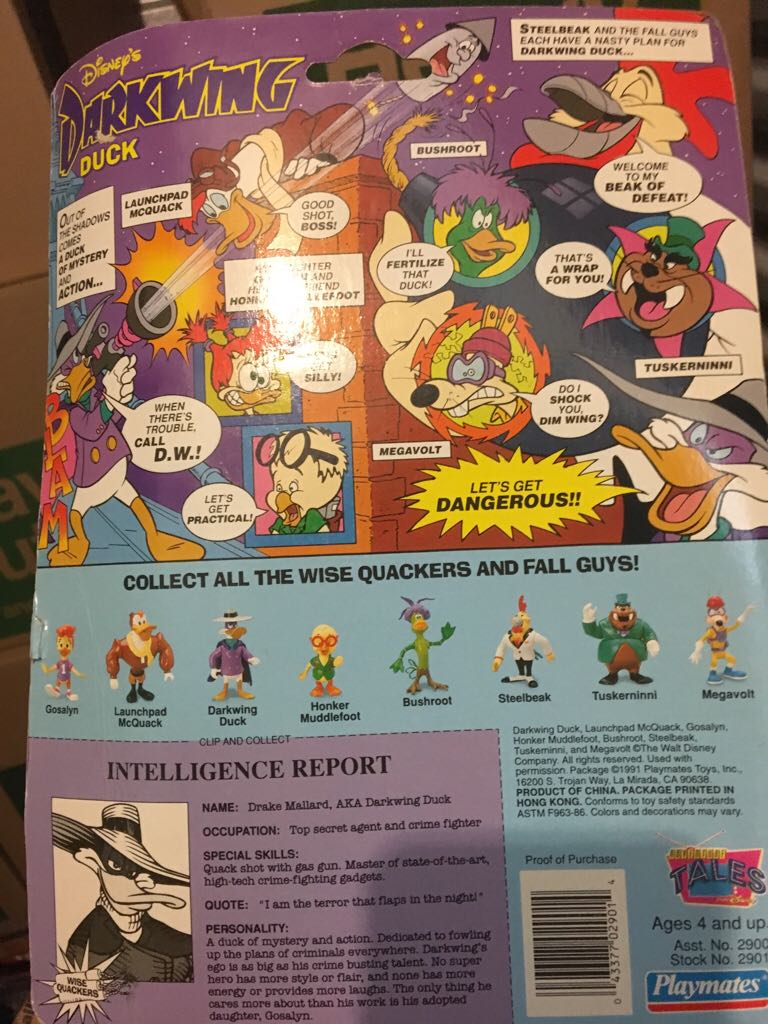 Darkwing Duck - Playmates (Darkwing Duck) action figure collectible [Barcode 043377029014] - Main Image 2