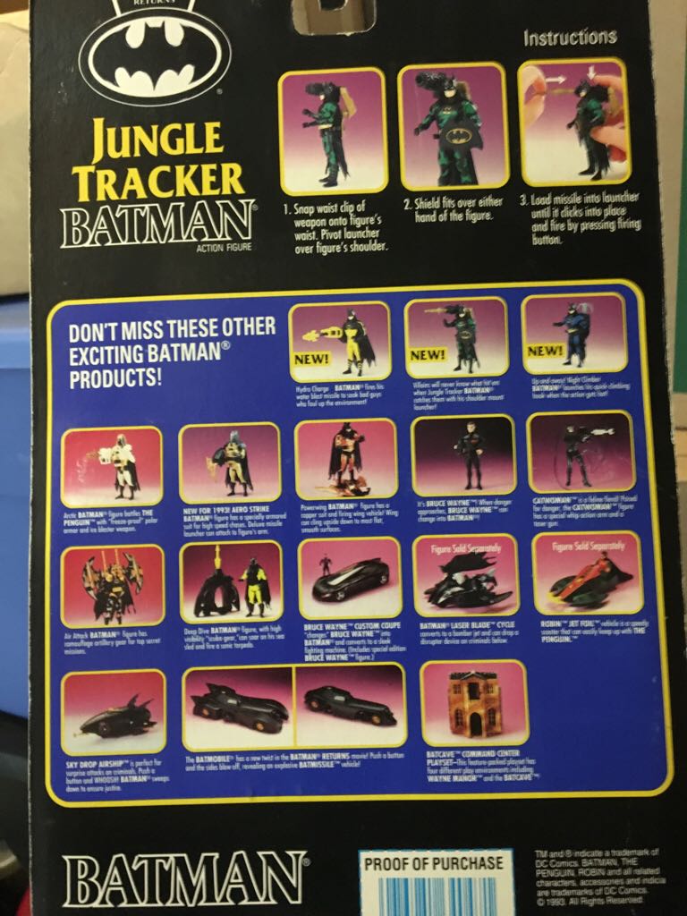 Jungle Tracker Batman - Kenner (Batman Returns) action figure collectible - Main Image 2